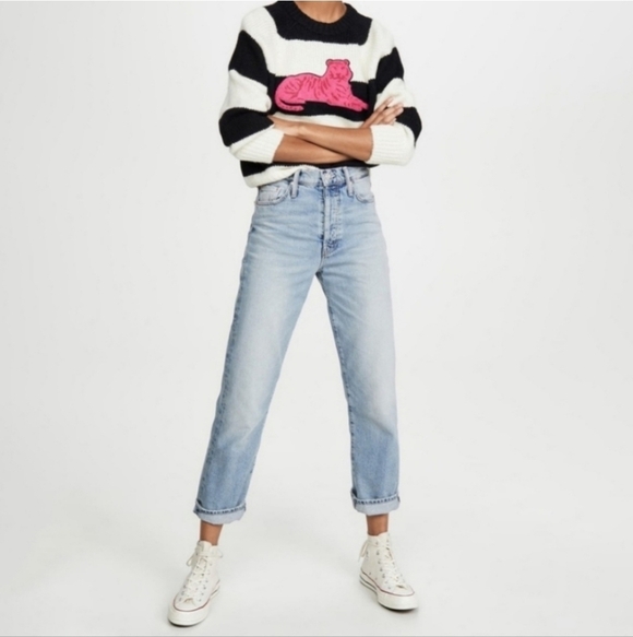 MOTHER Superior The Huffy Flood Jeans High Rise Straight Leg In Amen Size 26 - Picture 3 of 16